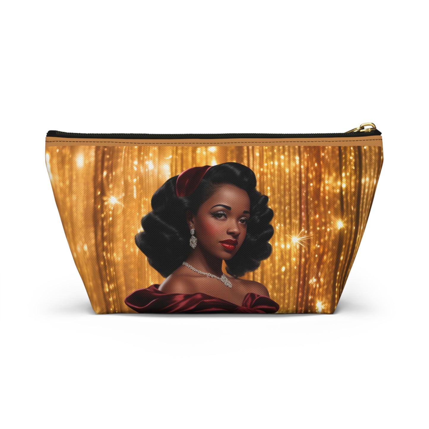 Retro Glam Girl "Myra" Accessory Pouch w T-bottom