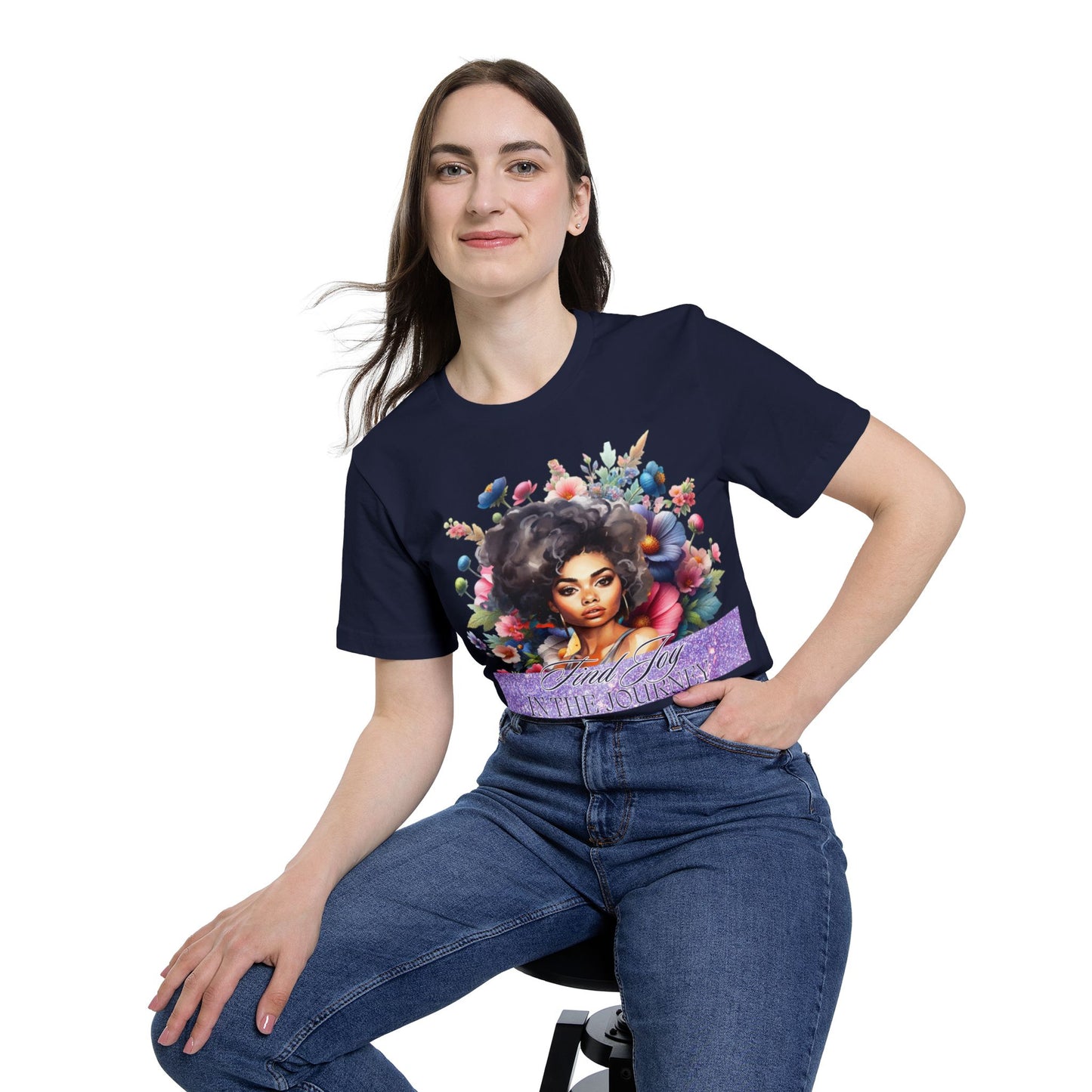 Portrait Graphic T-Shirt — "In The Journey" Inspirational Women’s Tee