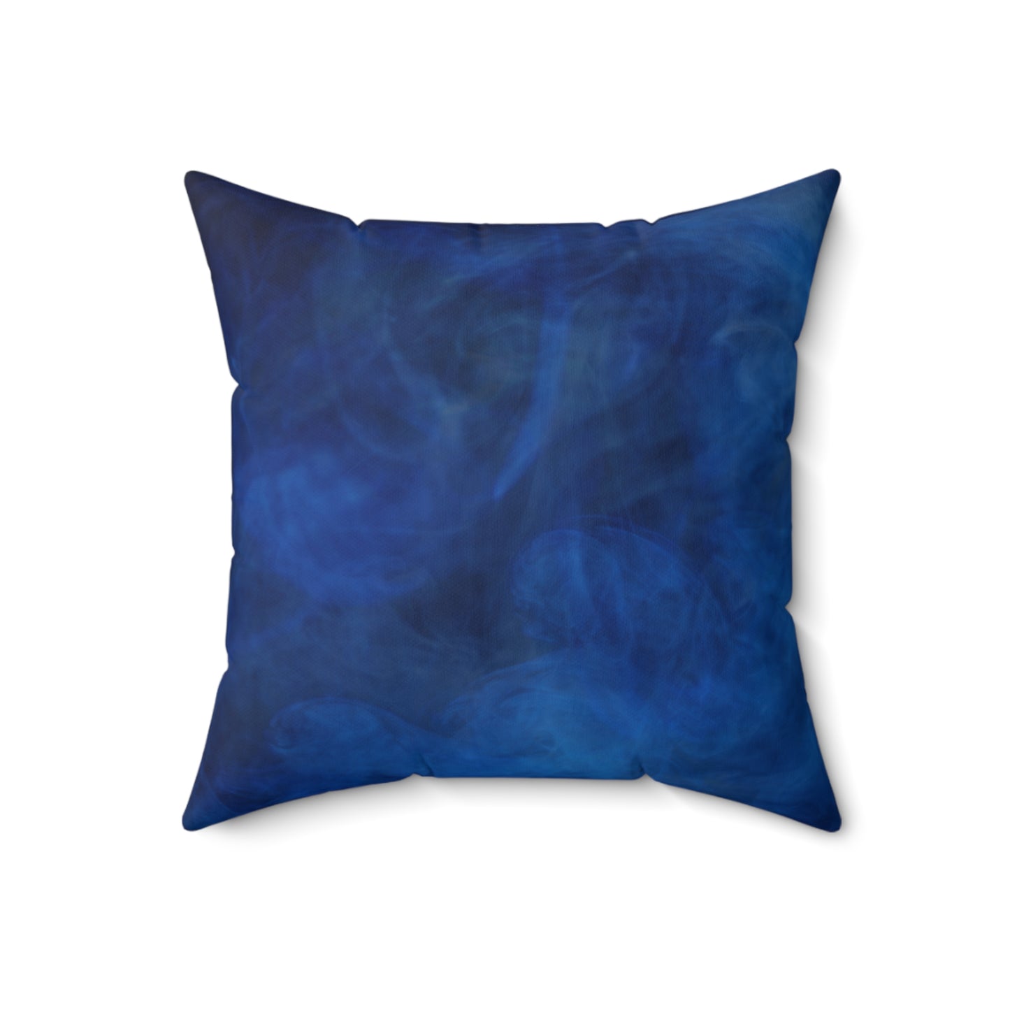 A Kind of Smoky Blue Faux Suede Square Pillow