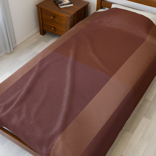 Down to Earth Tone Velveteen Plush Blanket