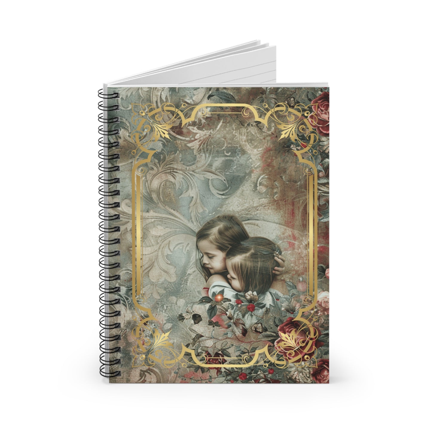 Charming Embrace Spiral Notebook - Ruled Line