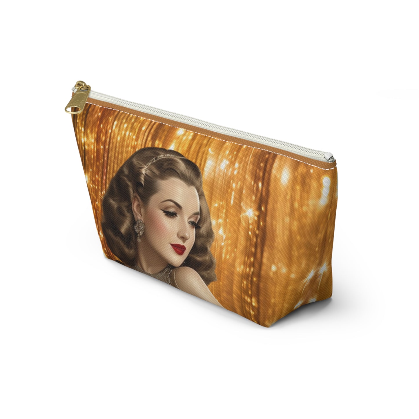 Retro Glam Girl "Ingrid" Accessory Pouch w T-bottom