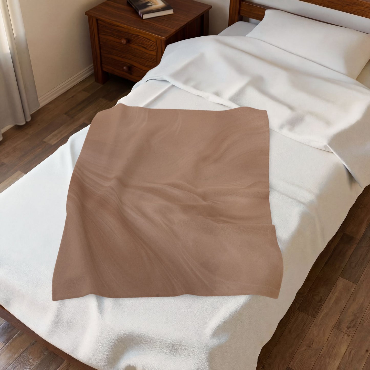 Mocha Bliss Velveteen Plush Blanket