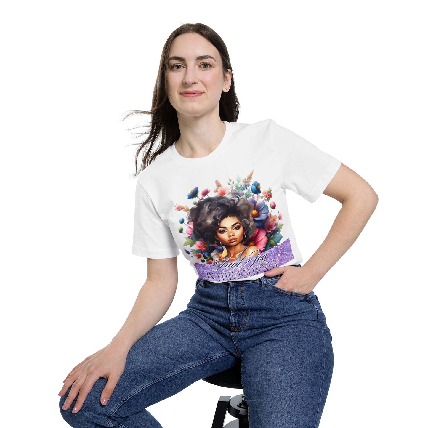 Portrait Graphic T-Shirt — "In The Journey" Inspirational Women’s Tee