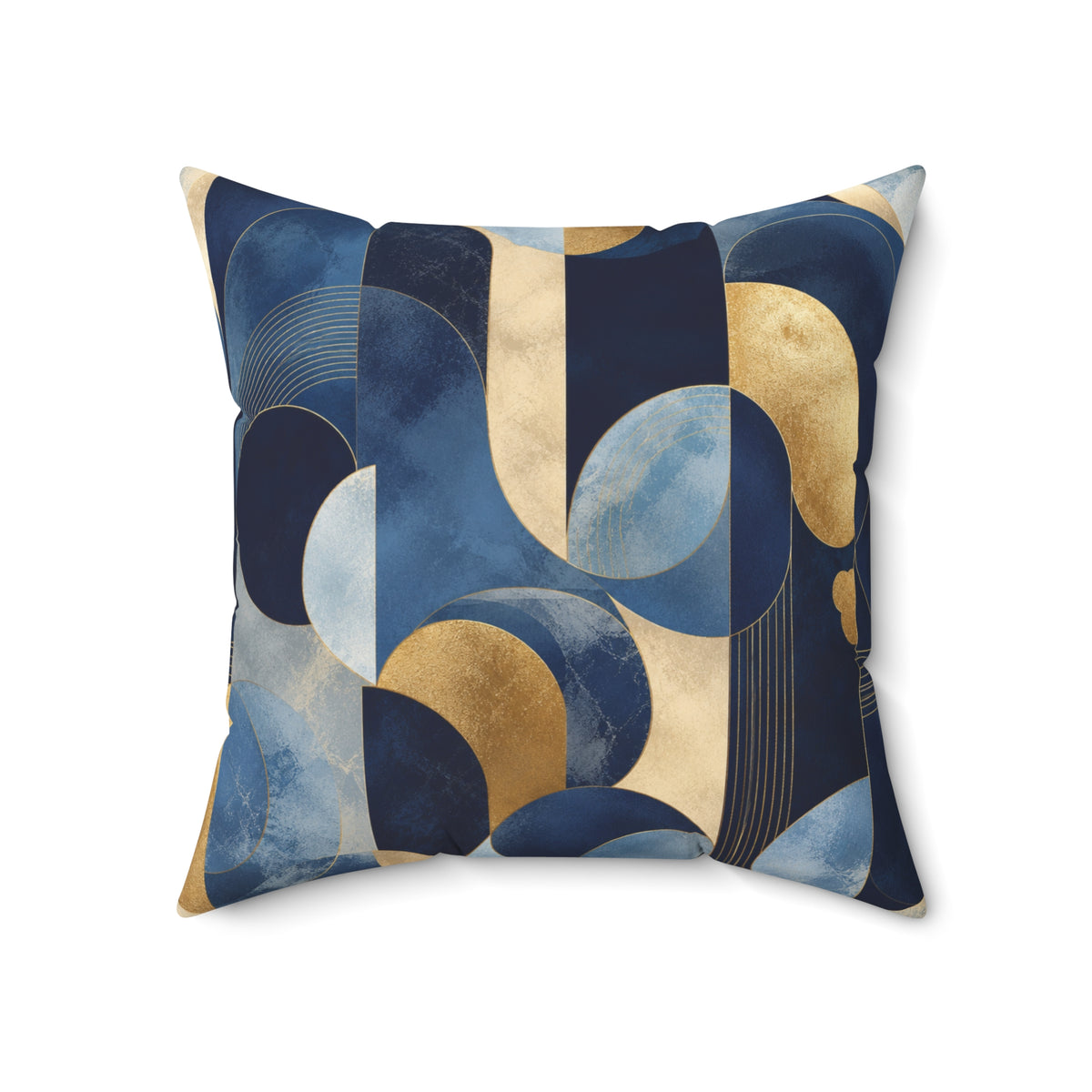 Azure Opulence Throw Pillow