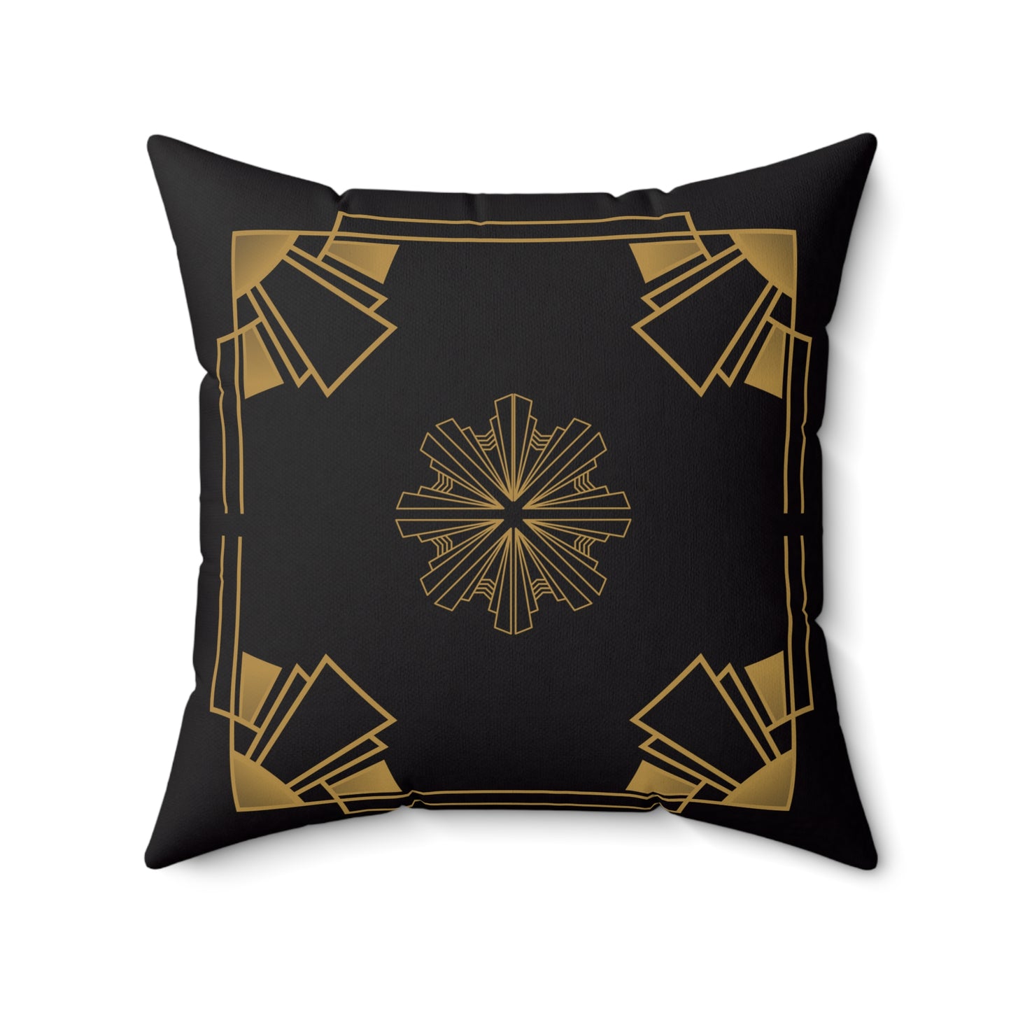 Midnight Luxe (Ebony) Faux Suede Square Pillow