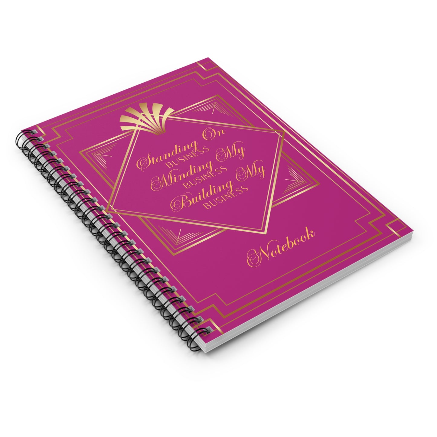 Business 2 (Pink) Spiral Notebook - Ruled Line