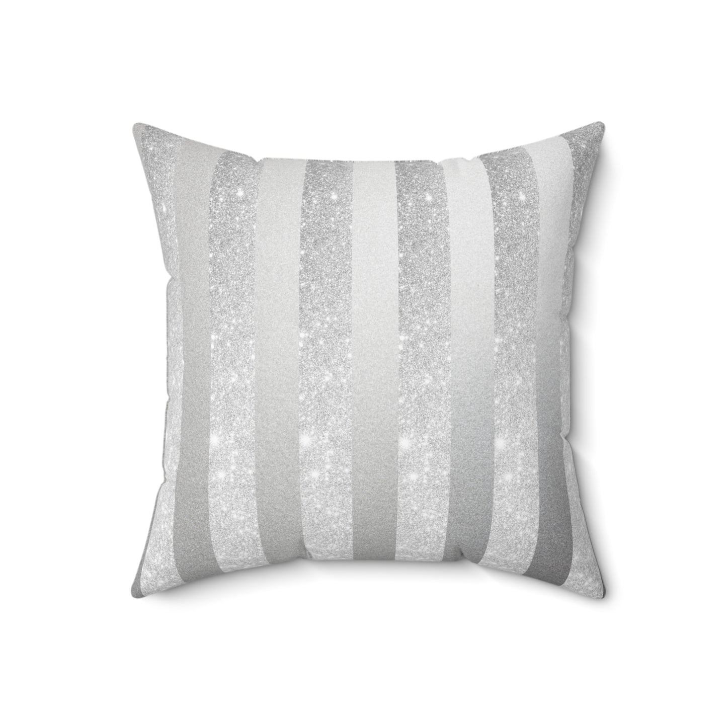 Stardust Gray Spun Polyester Square Pillow