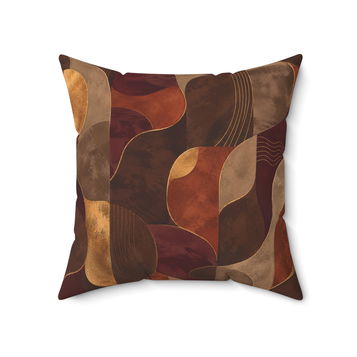 Ember & Earth — Warm Earthtone Decorative Throw Cushion