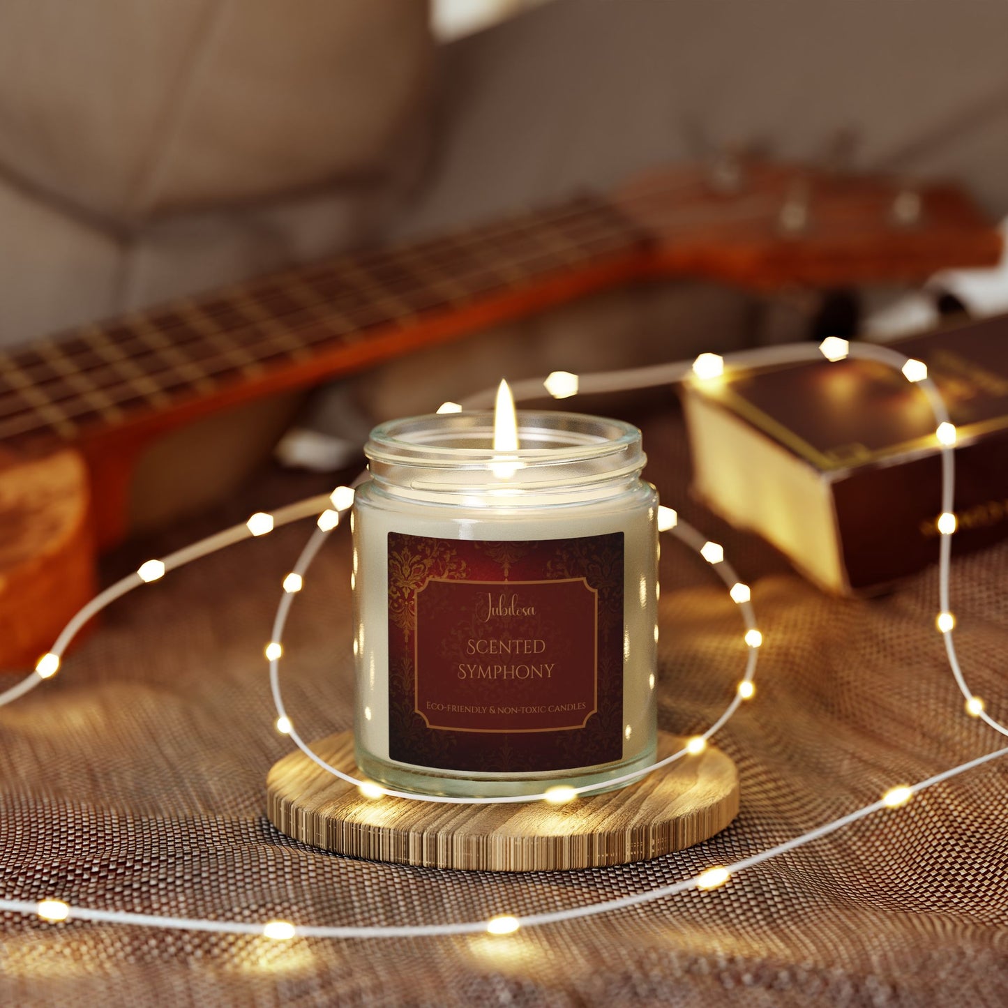 Scented Symphony Coconut Apricot Candle Collection (4oz, 9oz)