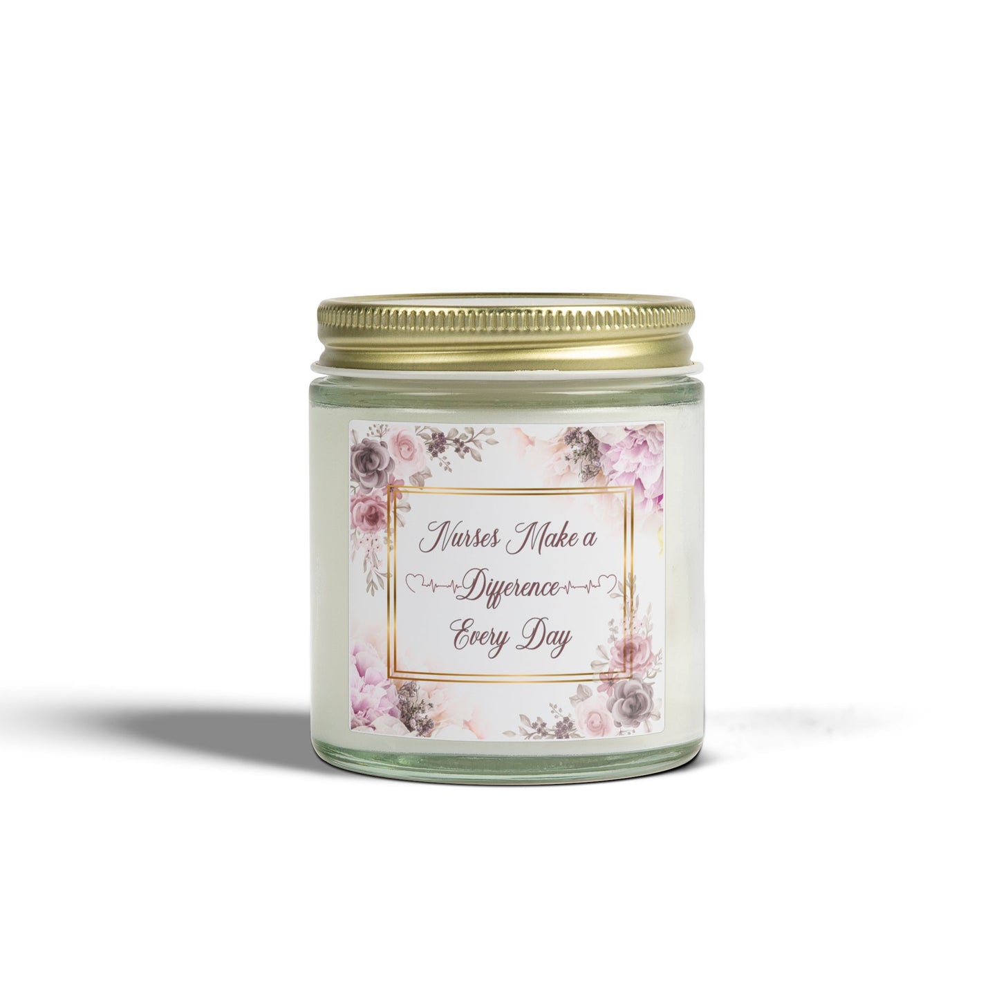 Nurses Make a Difference...Scented Candle — Coconut Apricot Wax (4oz, 9oz)