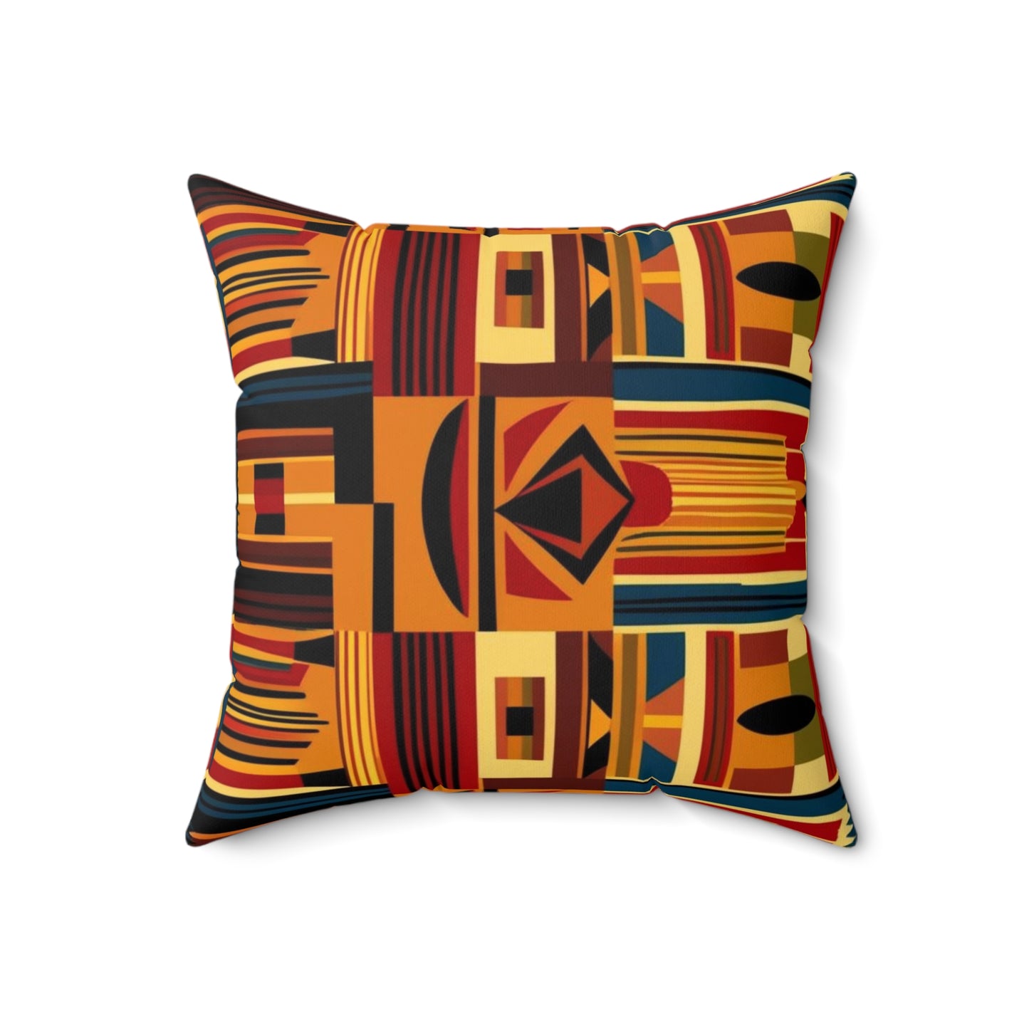 African Canvas 2 Spun Polyester Square Pillow