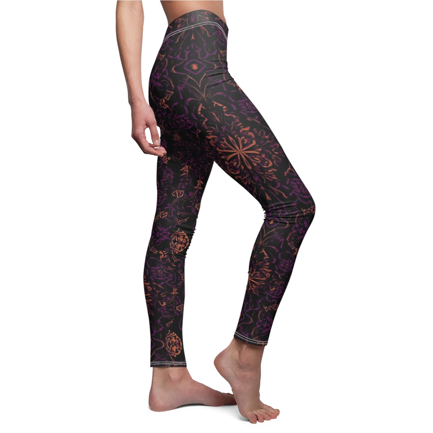 Orchid Dusk Women's Cut & Sew Casual Leggings (AOP)