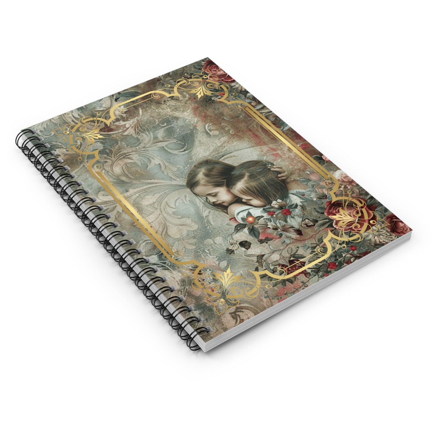 Charming Embrace Spiral Notebook - Ruled Line