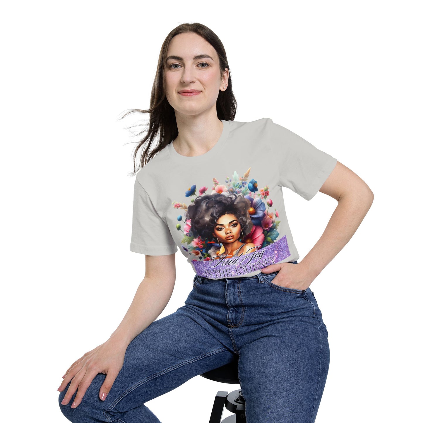 Portrait Graphic T-Shirt — "In The Journey" Inspirational Women’s Tee