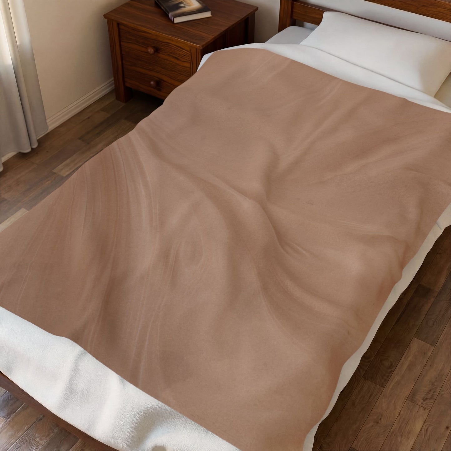 Mocha Bliss Velveteen Plush Blanket