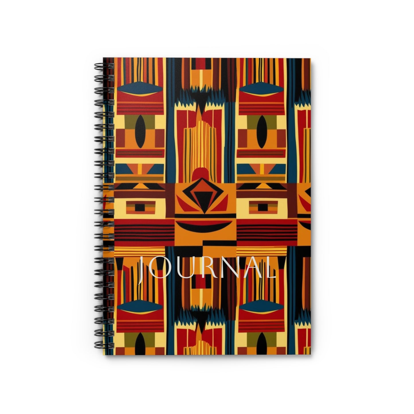 African Canvas 2 Spiral Notebook - Ruled Line