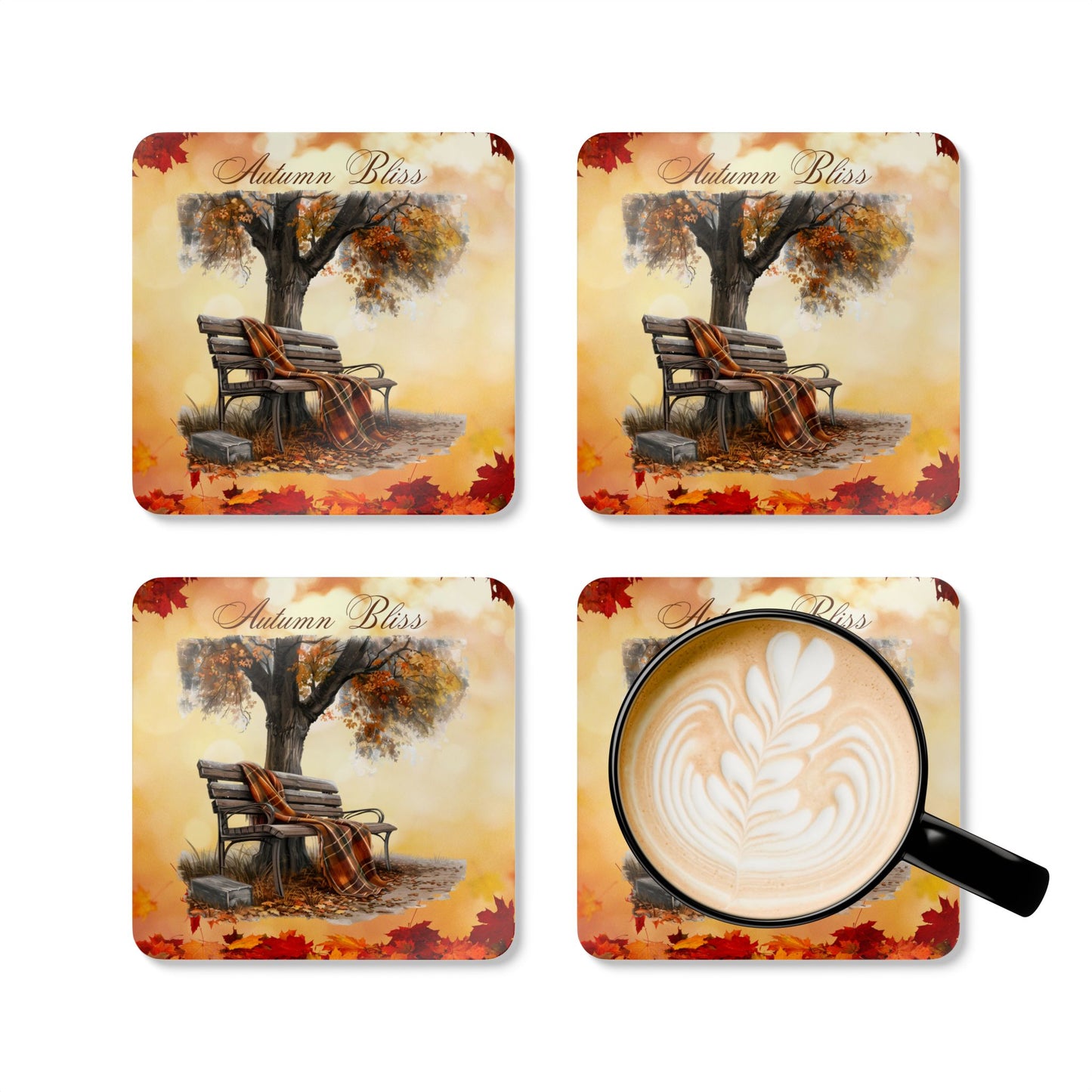 Autumn Bliss Corkwood Coaster Set