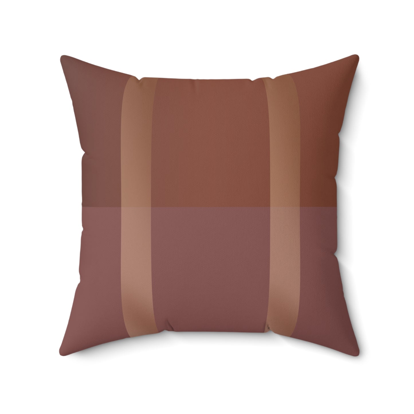 Down to Earth Tone Faux Suede Square Pillow