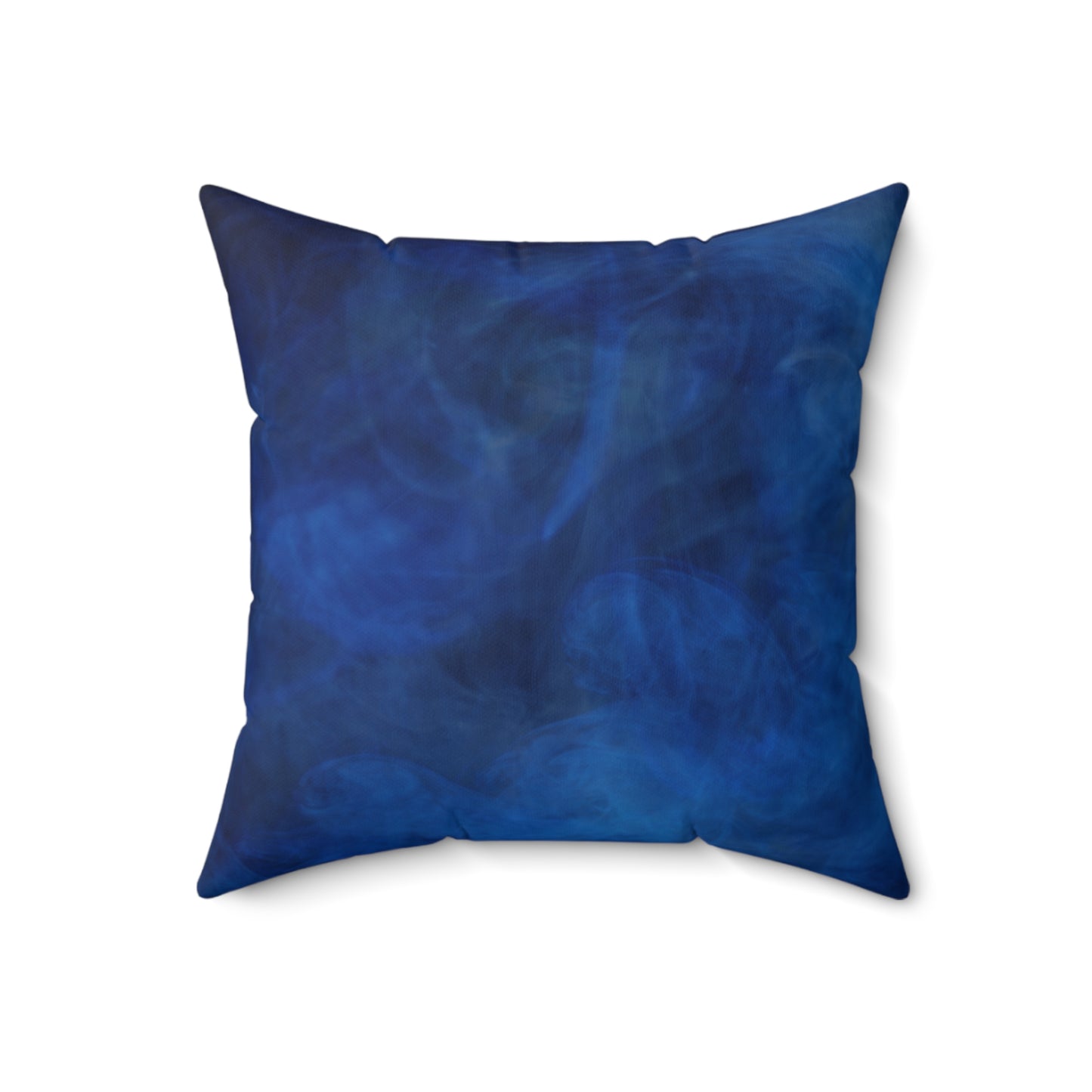 A Kind of Smoky Blue Spun Polyester Square Pillow