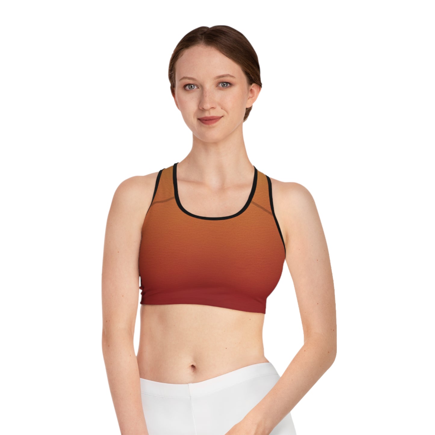 Golden Merlot Sports Bra (AOP)