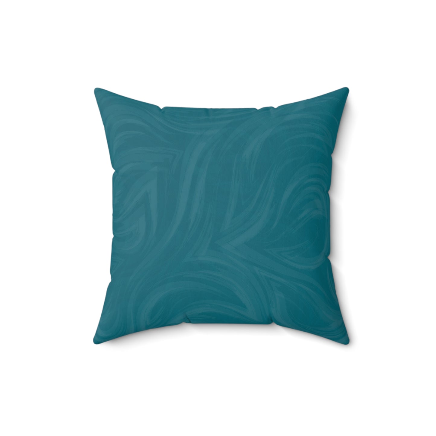 Teal Wave Decorative Pillow
