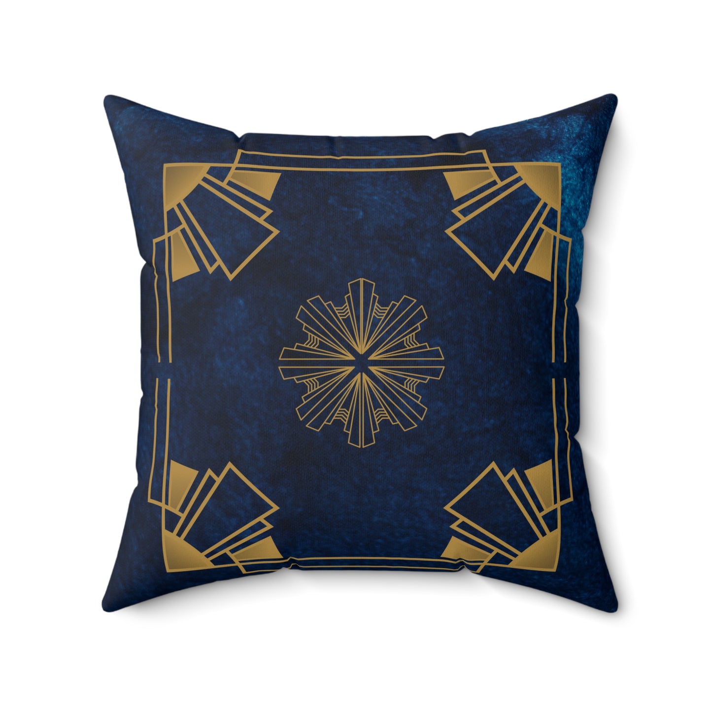 Midnight Luxe (Cobalt Blue) Faux Suede Square Pillow