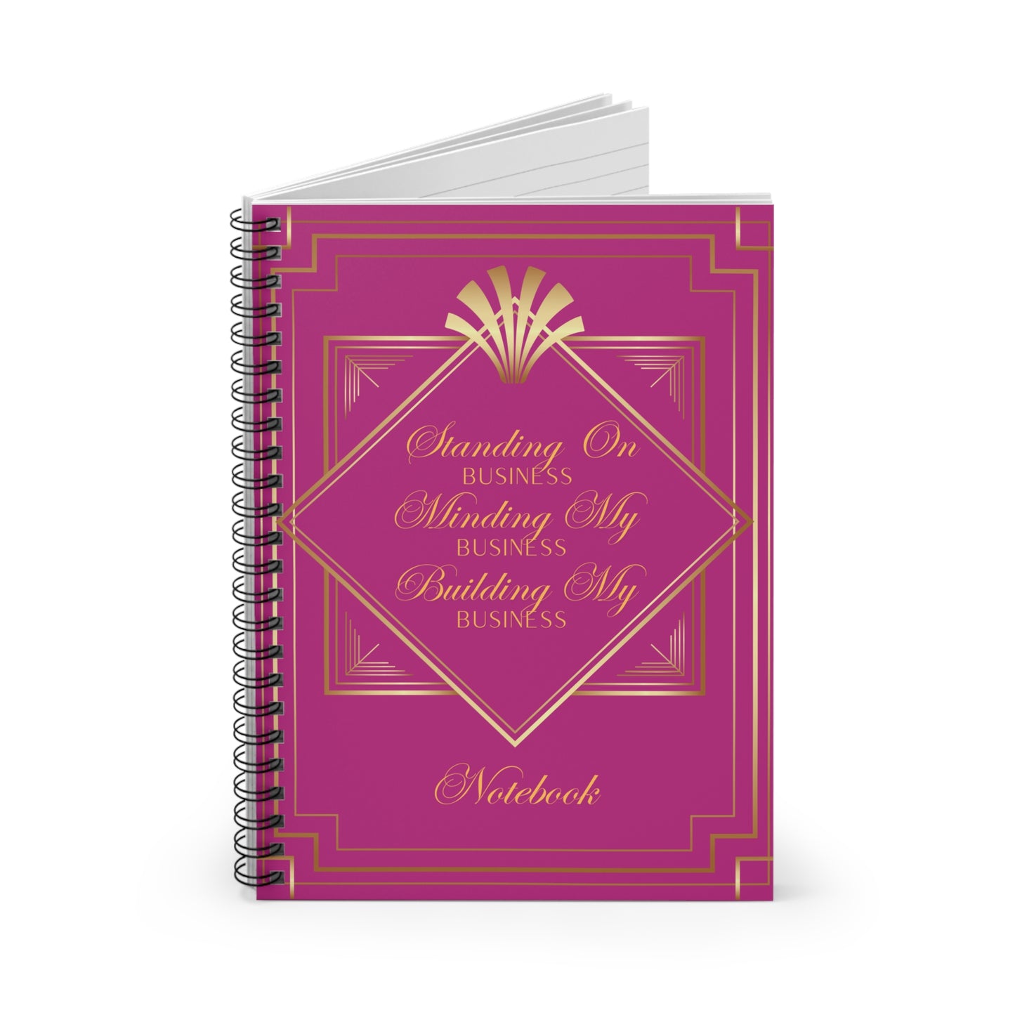Business 2 (Pink) Spiral Notebook - Ruled Line