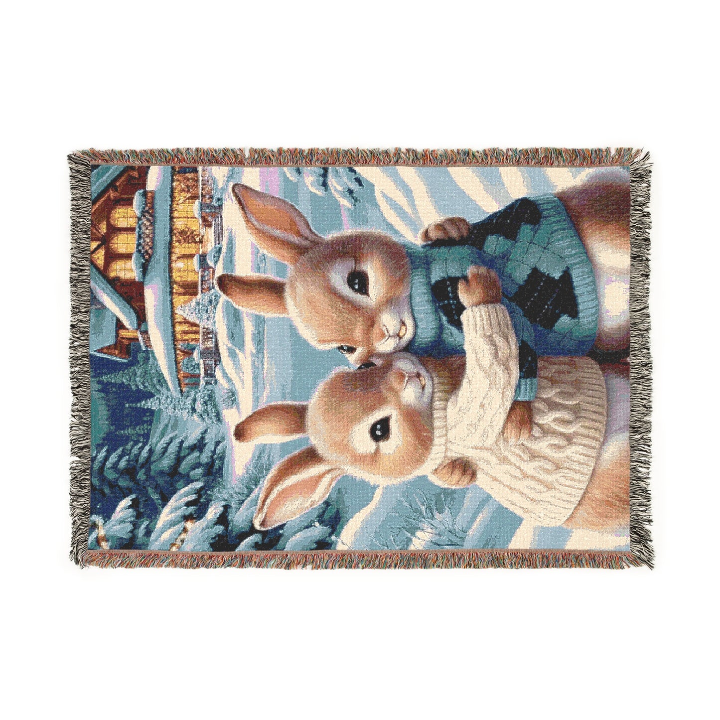 Snuggle Bunnies Woven Blanket