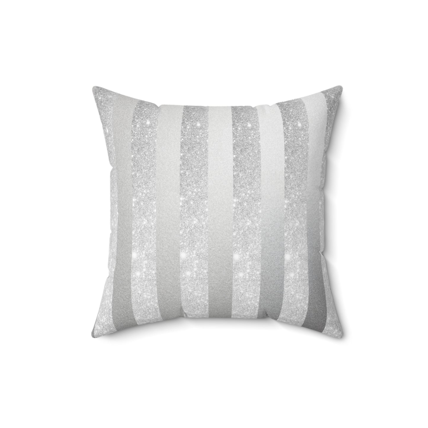 Stardust Gray Spun Polyester Square Pillow