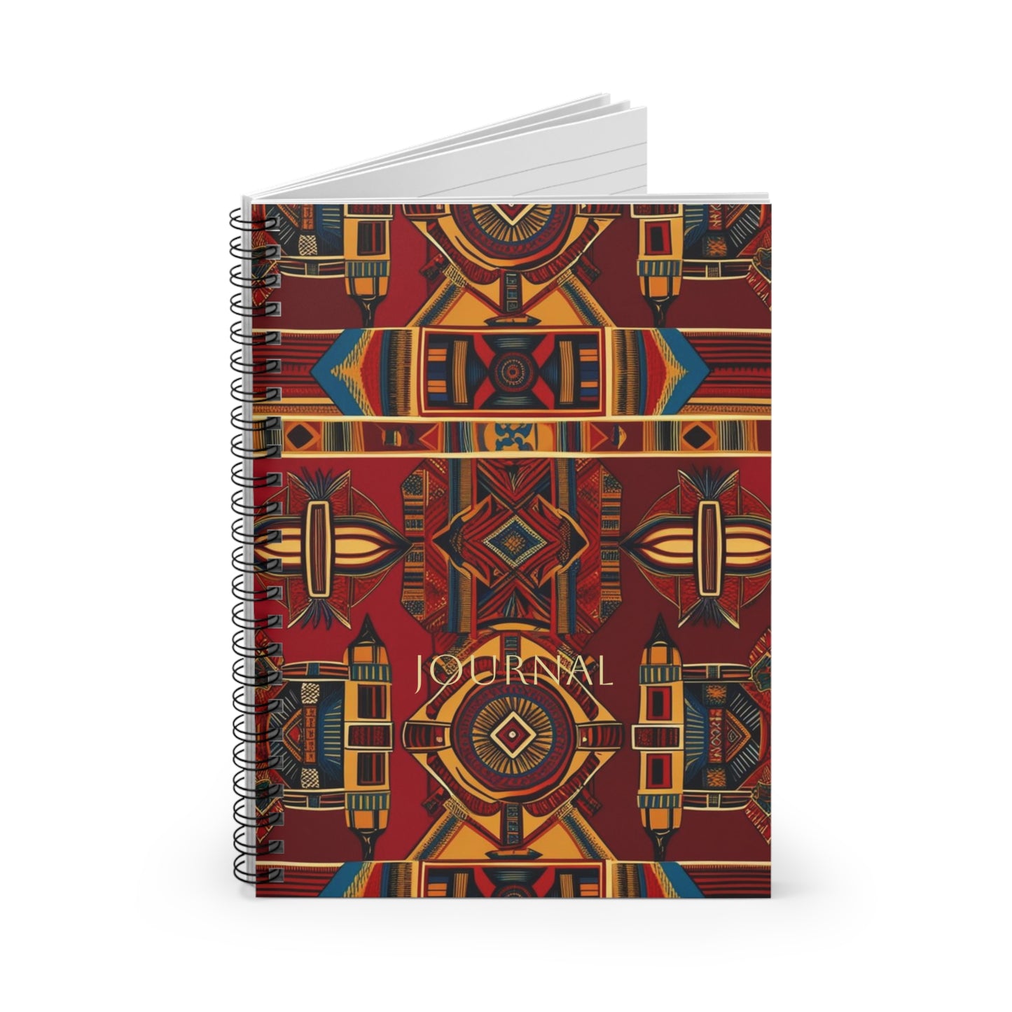 African Canvas 1 Spiral Notebook - Ruled Line