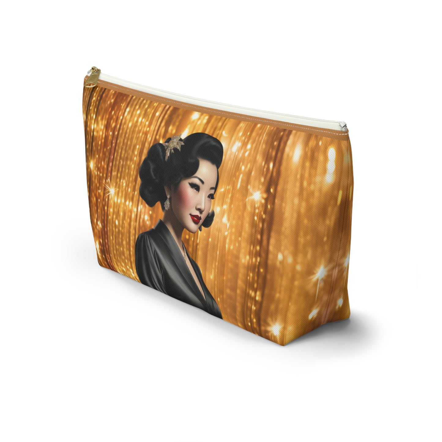 Retro Glam Girl "Keiko" Accessory Pouch w T-bottom
