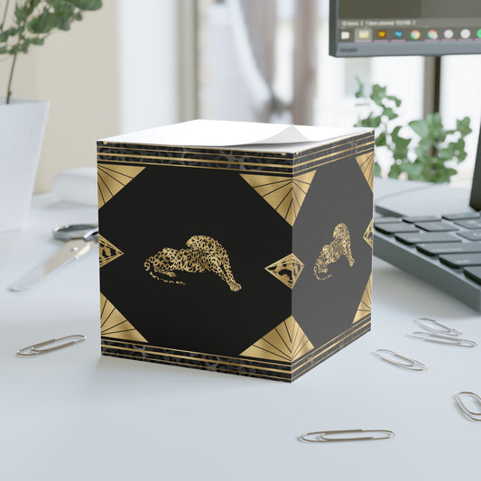 Leopard Ambition Note Cube