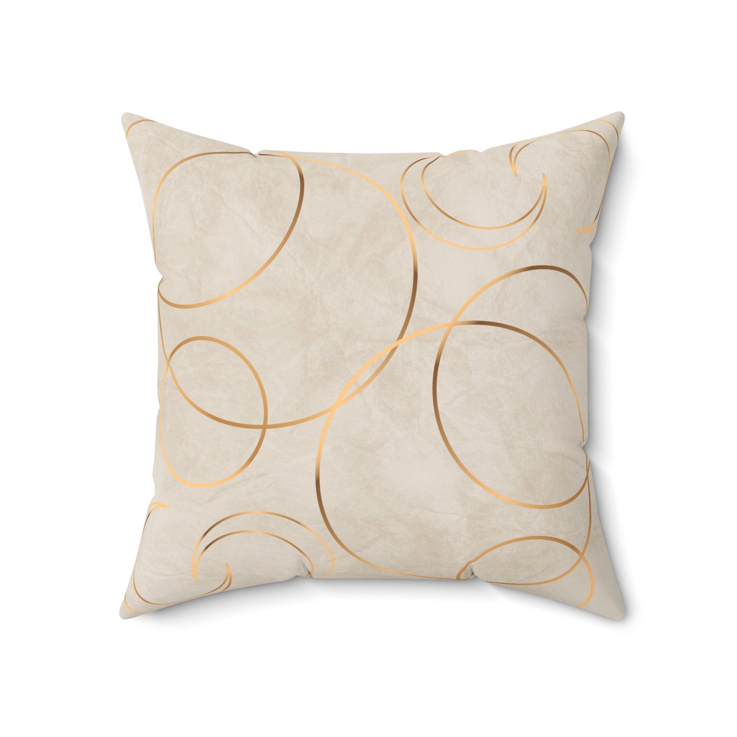 Golden Eclipse Spun Polyester Square Pillow