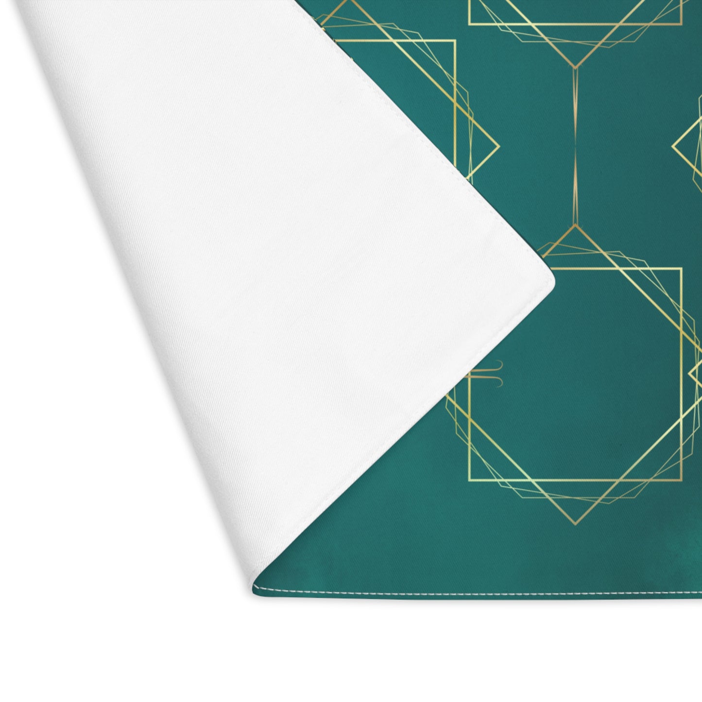 Gilded Elegance (Teal) Placemat, 1pc