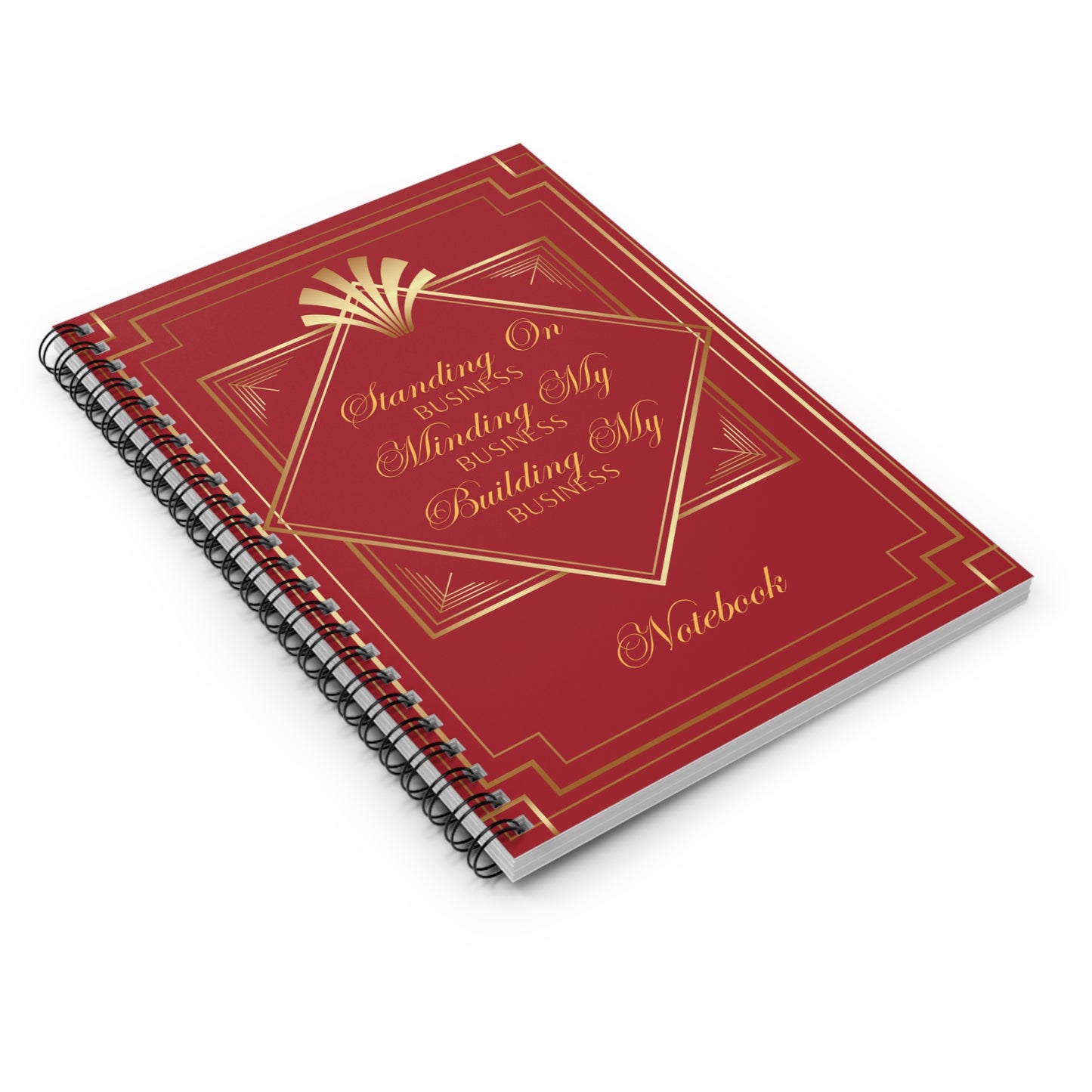 Business 2 (Red) Spiral Notebook - Ruled Line