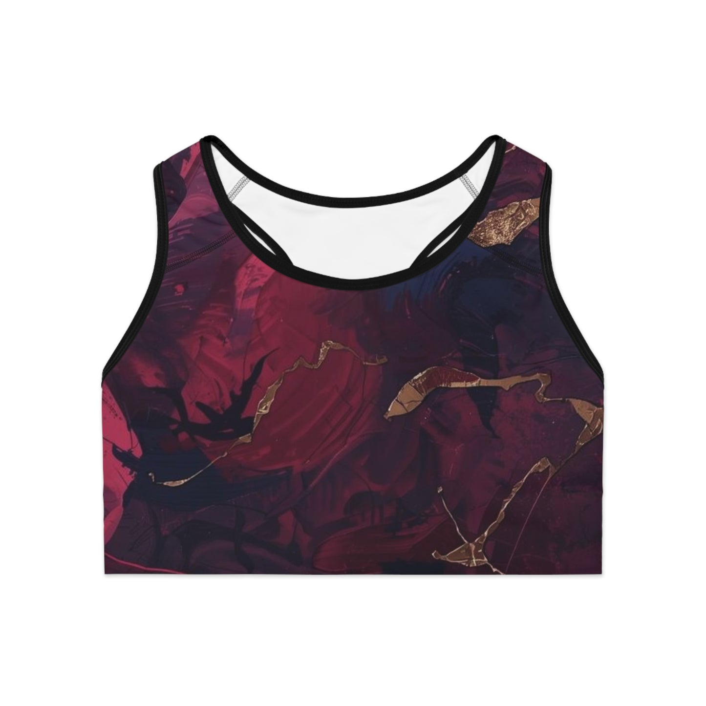 Raspberry Motion Sports Bra (AOP)