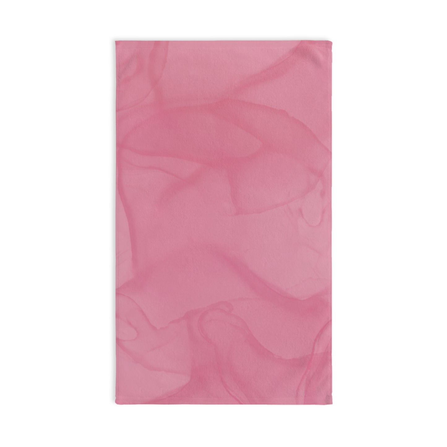 Blush Pink Hand Towel — Soft Watercolor Kitchen & Bathroom Accent