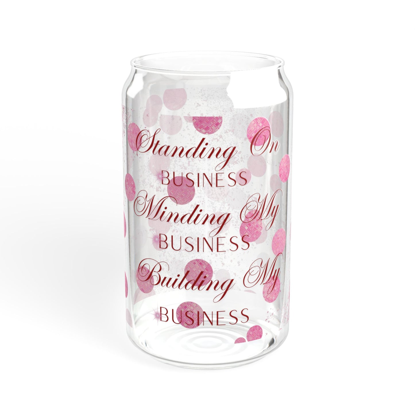 Business Sipper Glass, 16oz