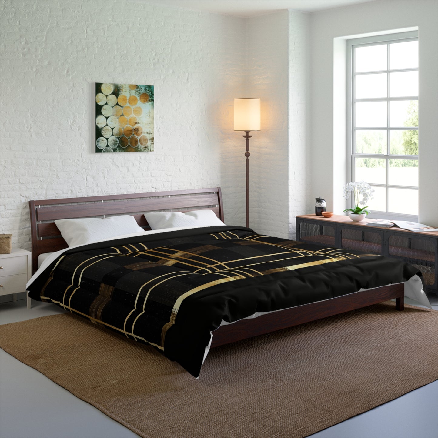 Noir and Gold Glam Comforter