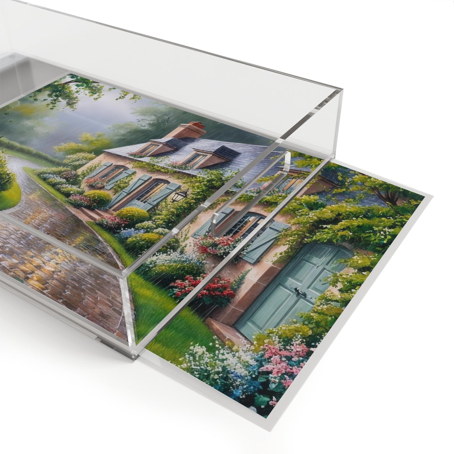 Cozy Day In Acrylic Serving Tray