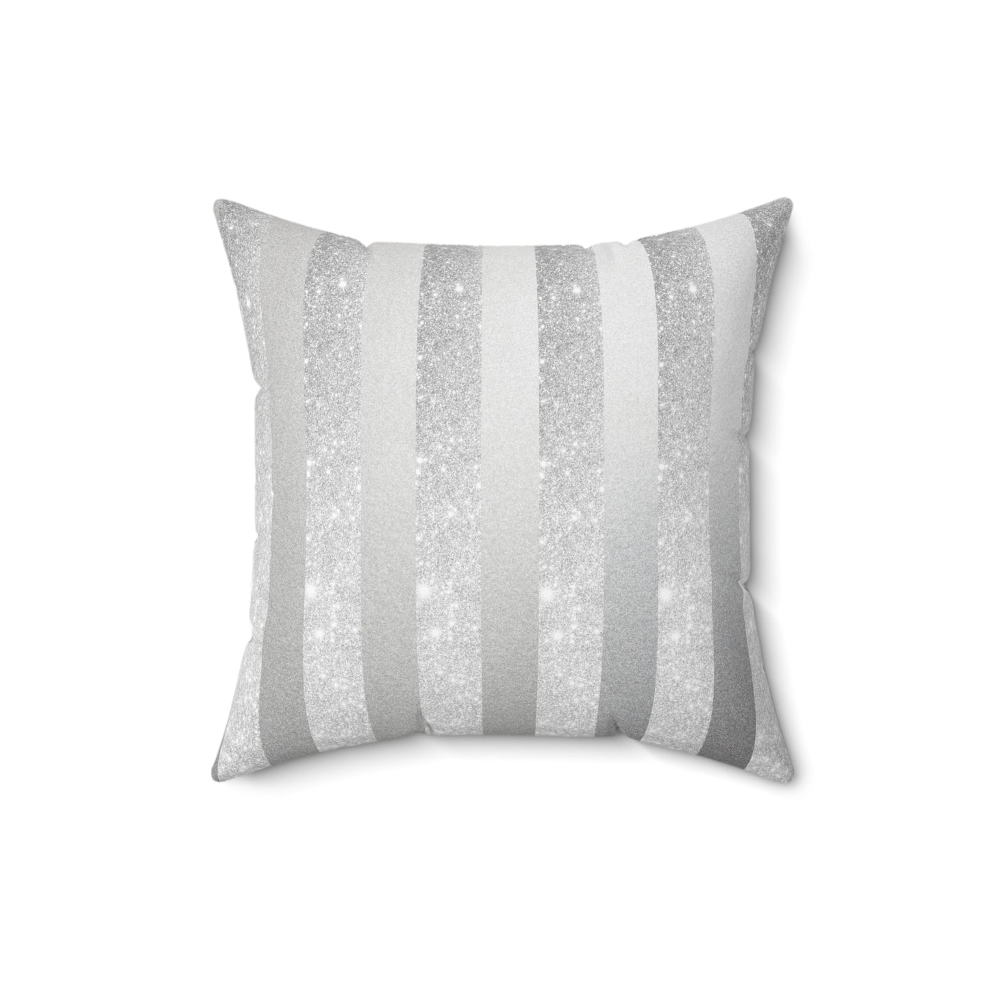 Stardust Gray Faux Suede Square Pillow