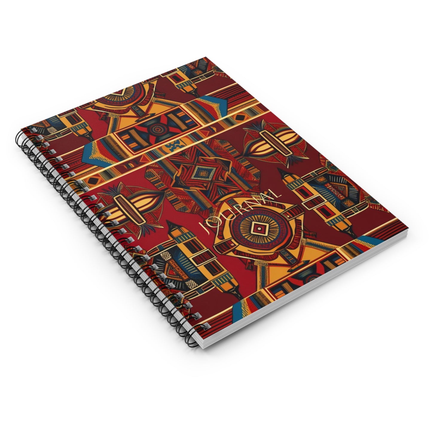 African Canvas 1 Spiral Notebook - Ruled Line