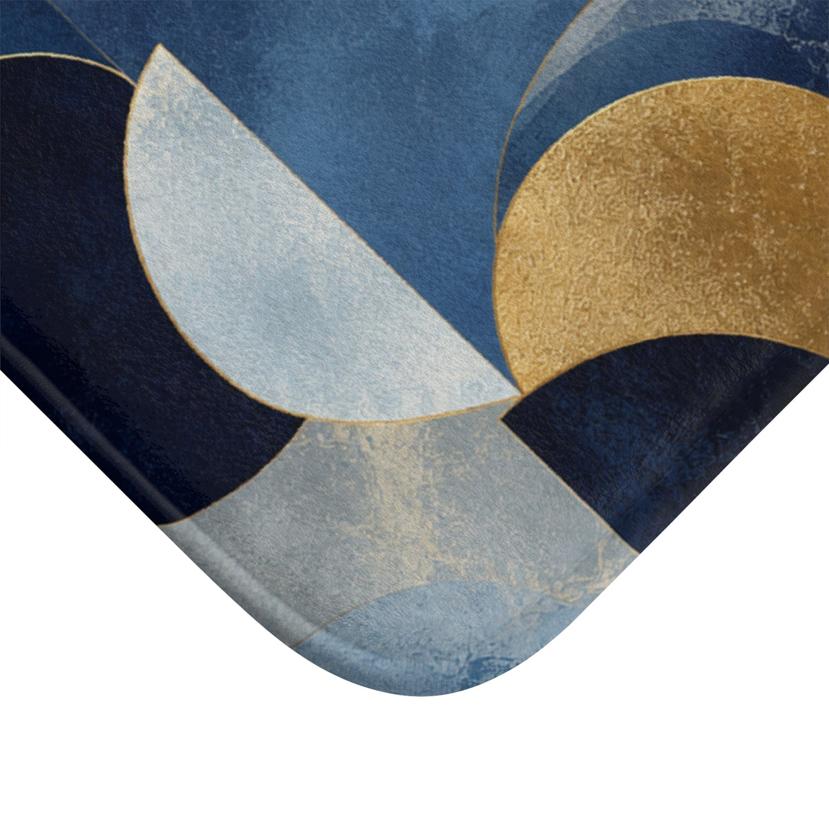Azure Opulence Bath Mat — Modern Decorative Bathroom Rug