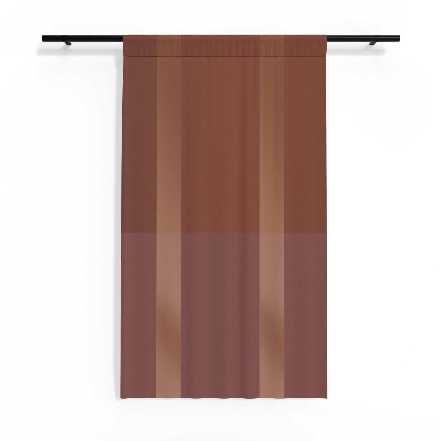 Down to Earthtone Sheer Curtain - Warm Ombre Window Panel