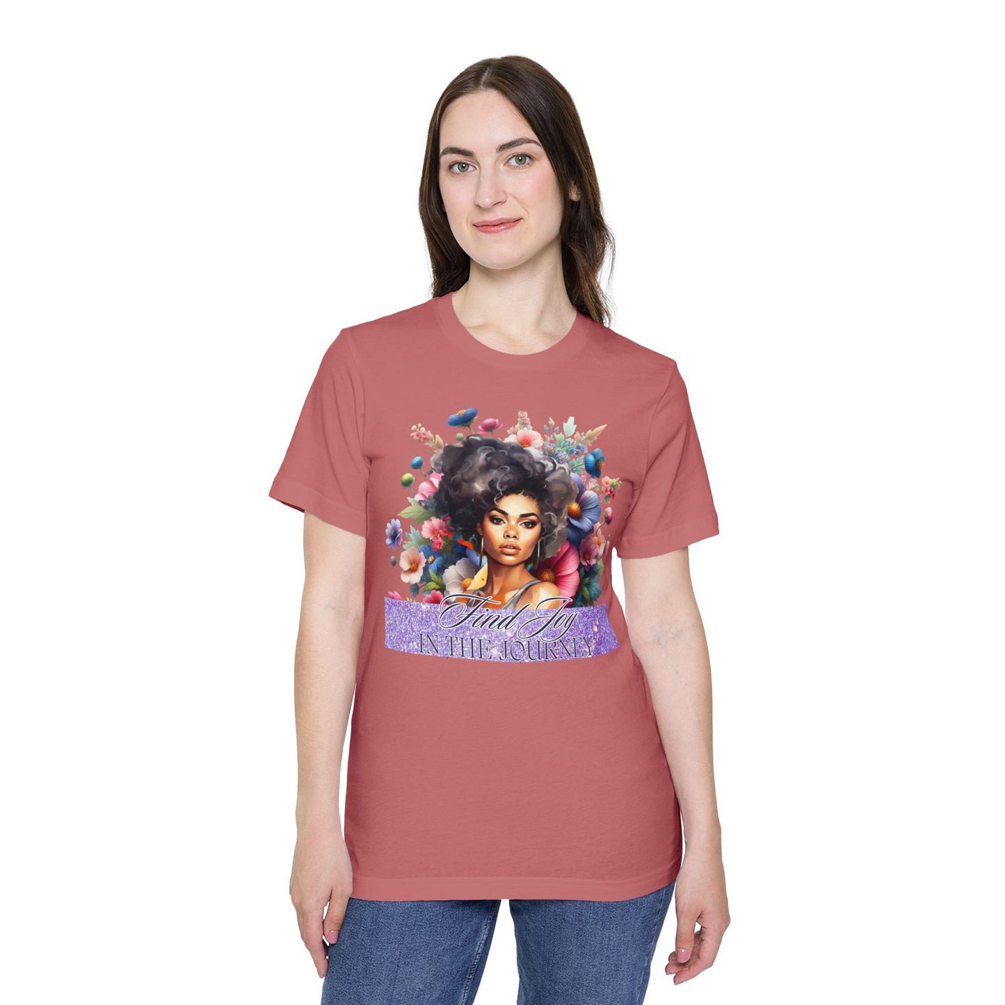 Portrait Graphic T-Shirt — "In The Journey" Inspirational Women’s Tee