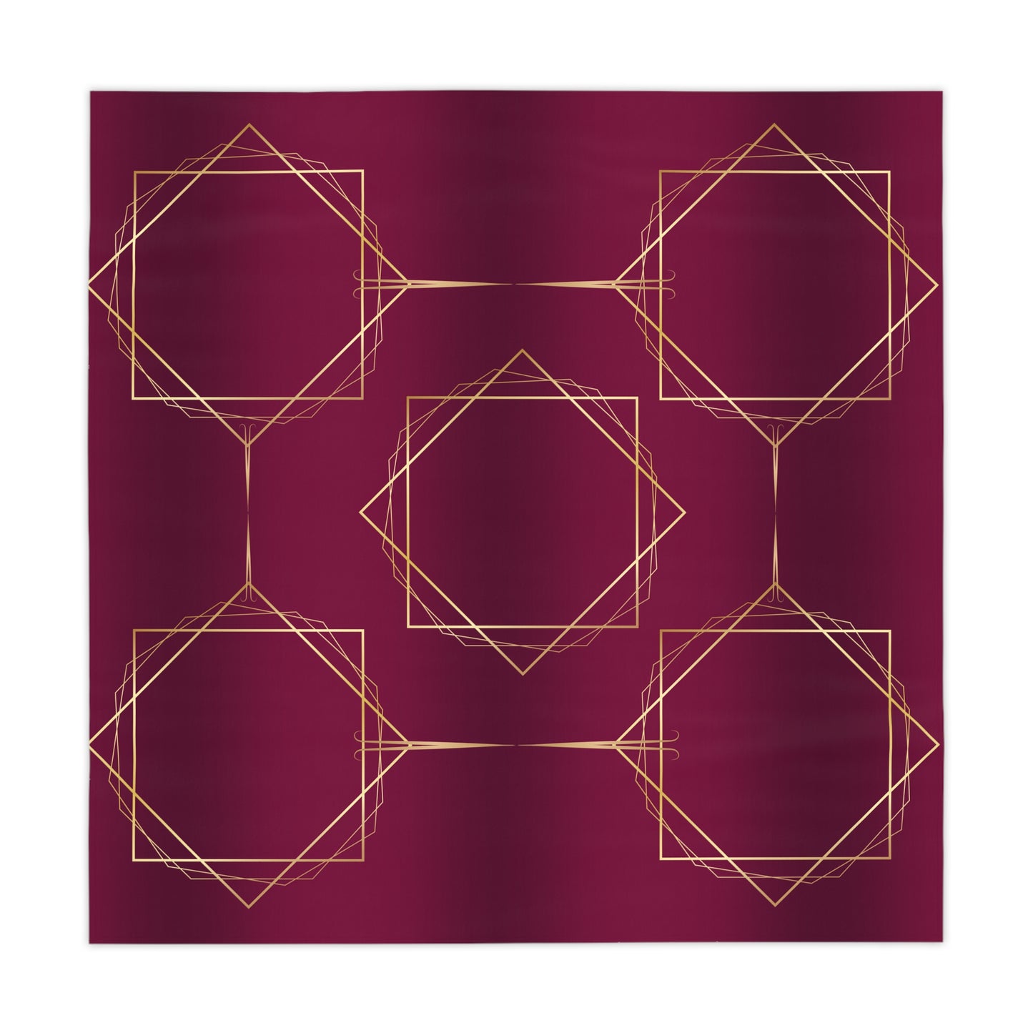 Gilded Elegance (Burgundy) Tablecloth