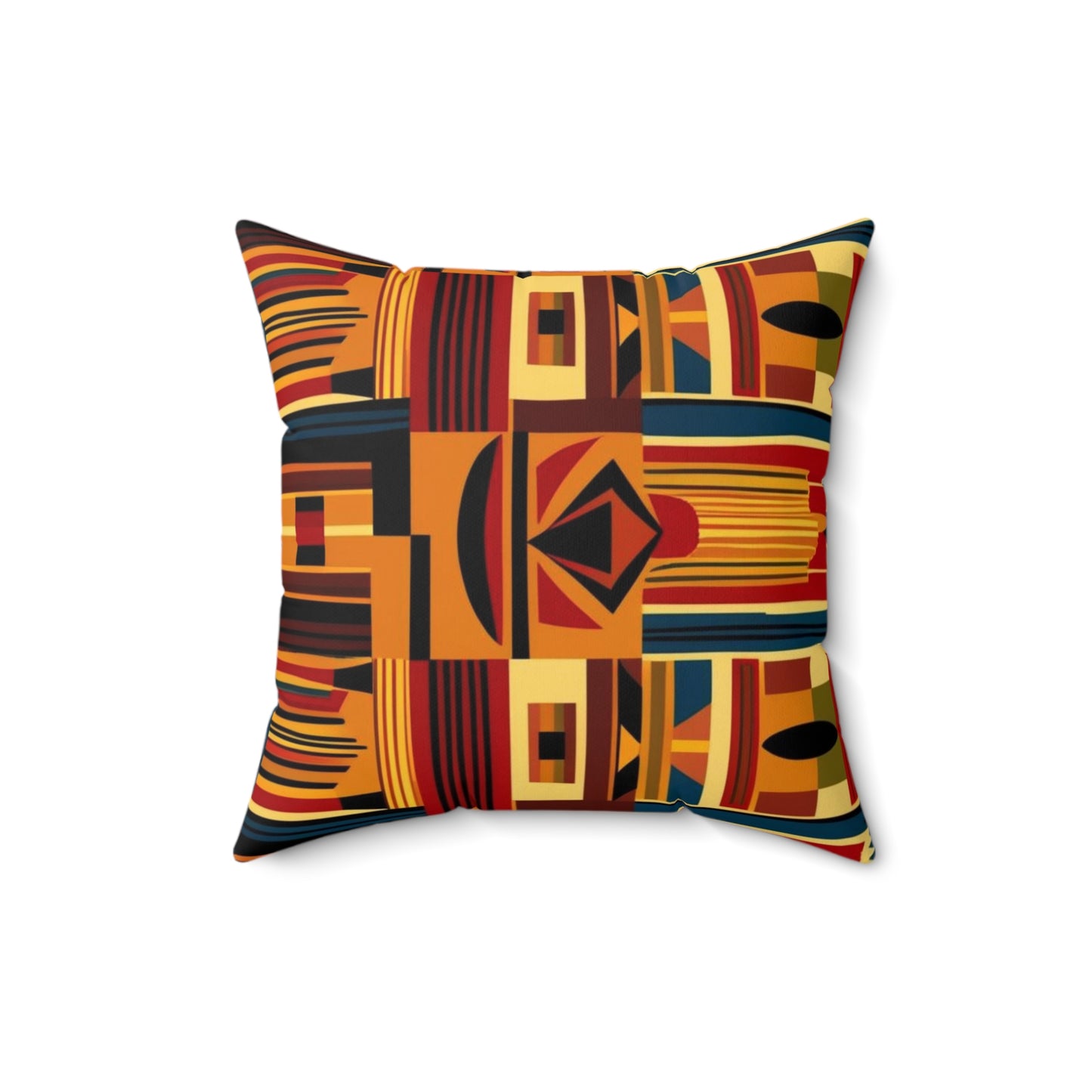 African Canvas 2 Spun Polyester Square Pillow