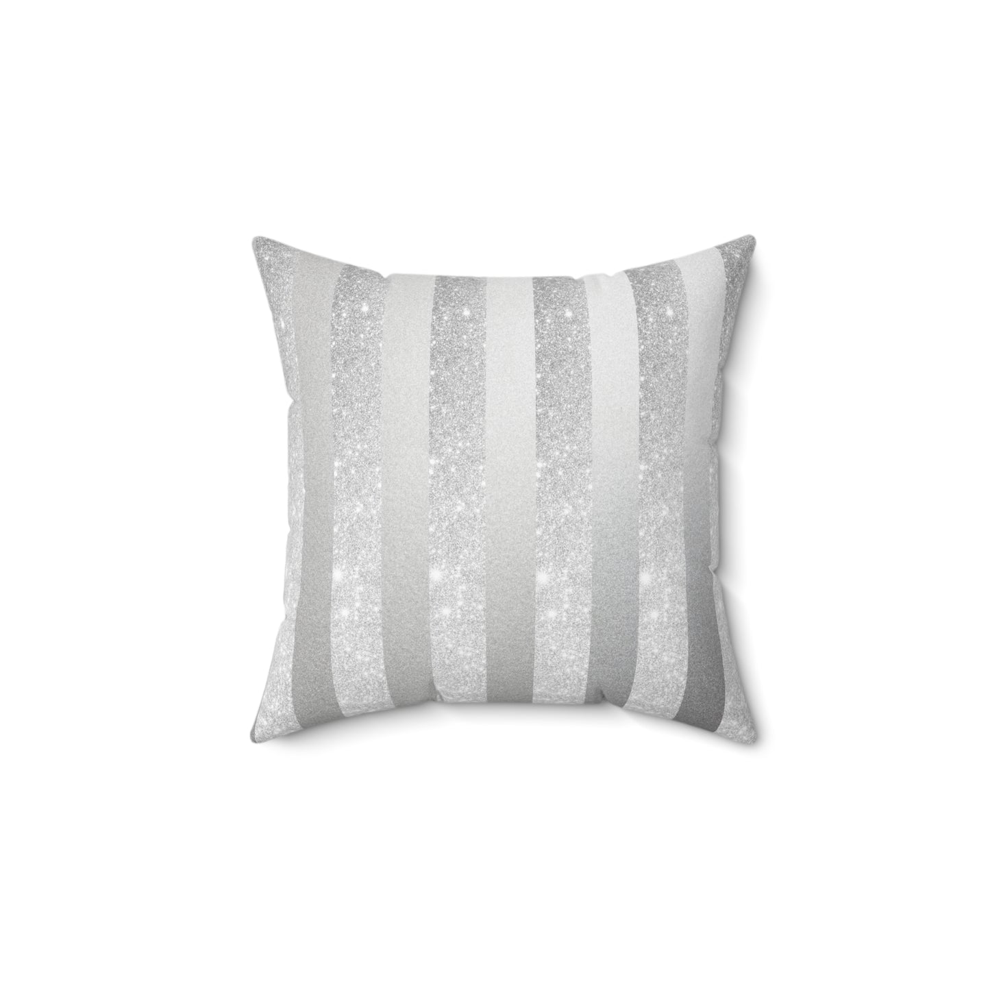 Stardust Gray Faux Suede Square Pillow