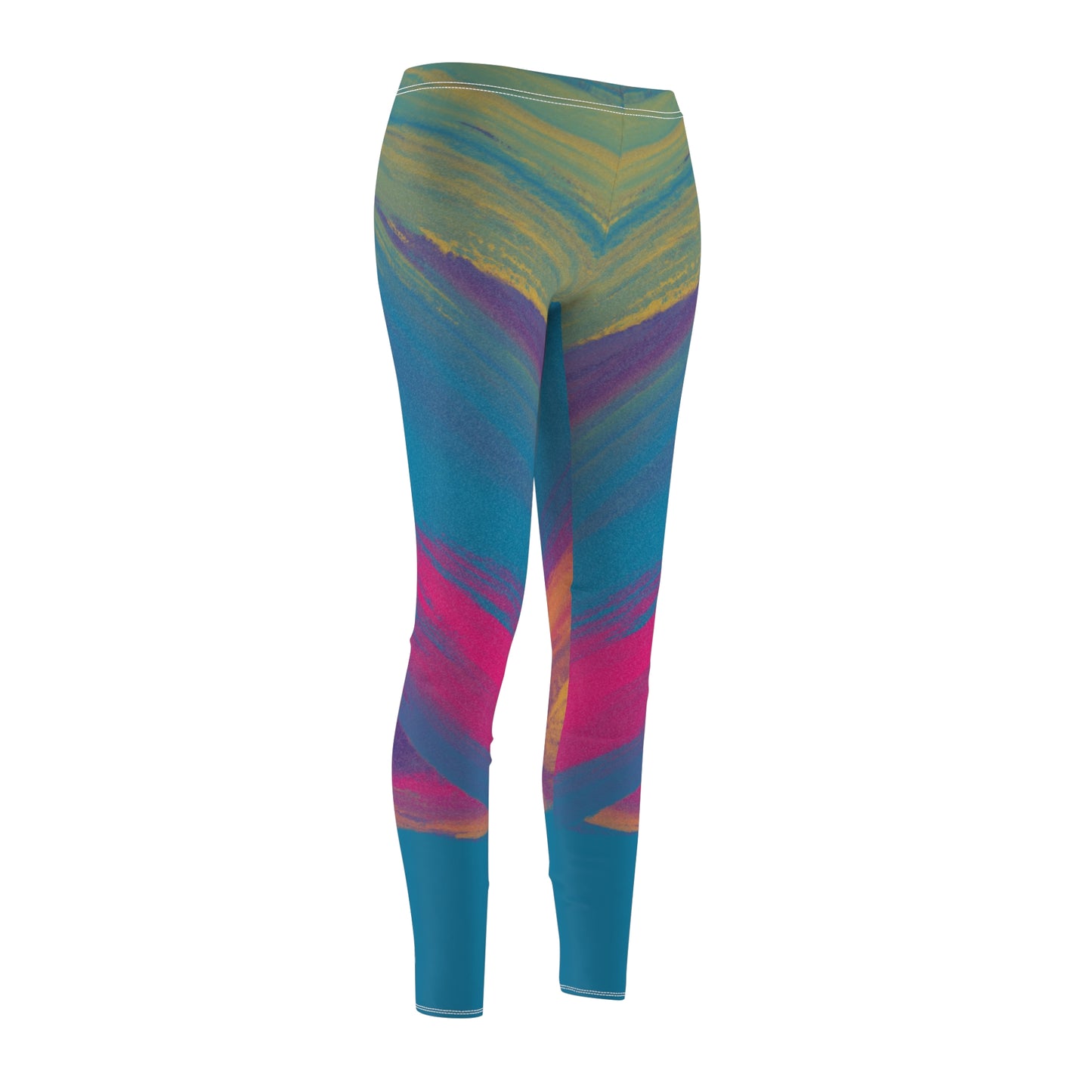 Color Splash Women's Cut & Sew Casual Leggings (AOP)